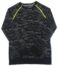 Čierne army spodné funkčné tričko Crivit