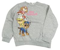 Sivá melírovaná mikina s Paw Patrol H&M