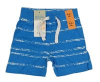Modro-biele pruhované bavlnené kraťasy Primark