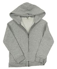 Sivá melírovaná prepínaci mikina s kapucňou H&M