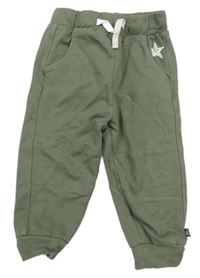 Khaki tepláky s hviezdou Bubble Gum