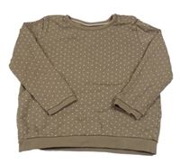 Hnedá bodkovaná á mikina C&A