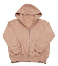 Staroružová prepínaci mikina s výšivkou a kapucňou Next