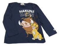 Tmavomodré triko s Lvím králem Disney