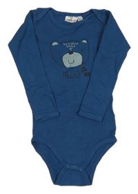 Tmavomodré body s medvědem Impidimpi