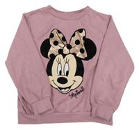 Starorůžová mikina s Minnie H&M