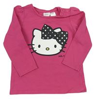 Tmavoružové tričko s Hello Kitty H&M
