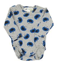 Šedo-modré body s příšerkami H&M