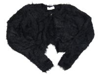 Čierne chlpaté svetrové prepínaci bolerko H&M