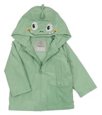 Zelená šušťáková jarná bunda s dinem a kapucňou s ostny George