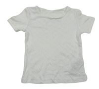 Biele perforované tričko Primark