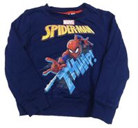 Tmavomodrá mikina so Spidermanem Marvel