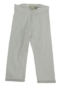 Bílé legíny s krajkou H&M