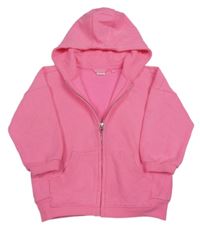 Neónově ružová prepínaci mikina s kapucňou Next