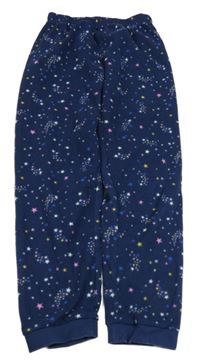 Tmavomodré fleecové pyžamové kalhoty s hvězdami M&S