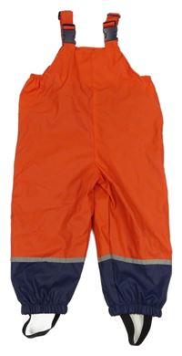 Červeno-tmavomodré voděodolné laclové kalhoty Kiki&Koko