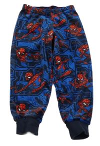 Tmavomodré plyšové tepláky so Spidermanem C&A