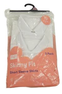 3set - 3x Biela blúzka F&F