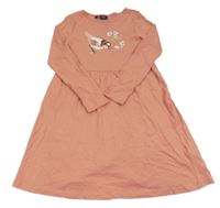 Růžové šaty s ptáčkem BPC