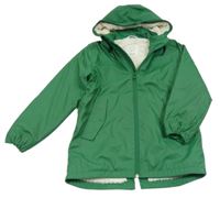 Zelená voděodolná zateplená bunda s kapucí H&M