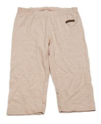 Svetloružová -biele pruhované crop legíny s kotvami Yigga