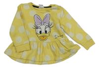 Žlutá puntíkatá mikina s Daisy Disney