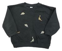 Tmavosivá mikina s diny H&M