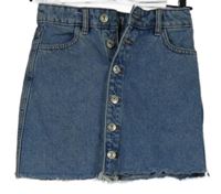 Dámska svetlomodrá rifľová prepínaci rozstrapkané á sukňa MNG