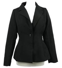 Dámské černé peplum sako In the Style 