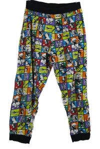 Pánské barevné kostkované pyžamové capri kalhoty s potiskem Star Wars 