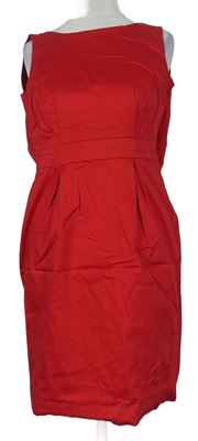 Dámske červené plátenné šaty F&F