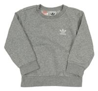 Šedá mikina s logem Adidas 
