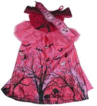 -Kockovaným marlinové šaty s obrázkom a šerpou F&F