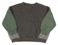 Sivo-zelená oversize mikina George