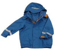 Modrá šusťáková jarní bunda s kapucí tchibo