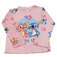 Světlerůžové triko se Stichem 