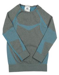 Sivo-modré funkčné spodné tričko Lupilu