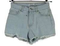 Dámské světlemodré riflové roztřepené kraťasy Denim Co. vel. 32
