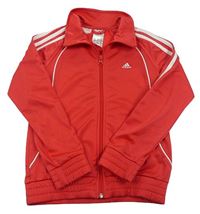 Jahodová sportovní propínací mikina Adidas