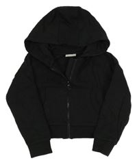 Čierna prepínaci crop mikina s kapucňou Matalan