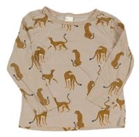 Světlerůžové triko s šelmami 