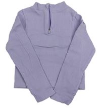 Lila žebrované sportovní crop triko PRIMARK