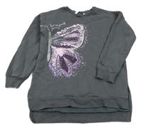 Tmavošedá mikina s motýlem George