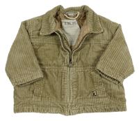 Béžová menšestrová zateplená bunda