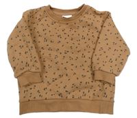 Broskvová vzorovaná mikina Zara