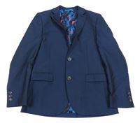 Tmavomodré melírované sako Next