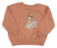 Broskvová mikina s vílou George