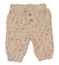 Lososové mušelínové nohavice s motýly Ergee