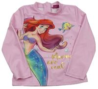 Ružové UV tričko s Ariel Disney