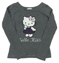 Sivé tričko s Kitty zn. H&M